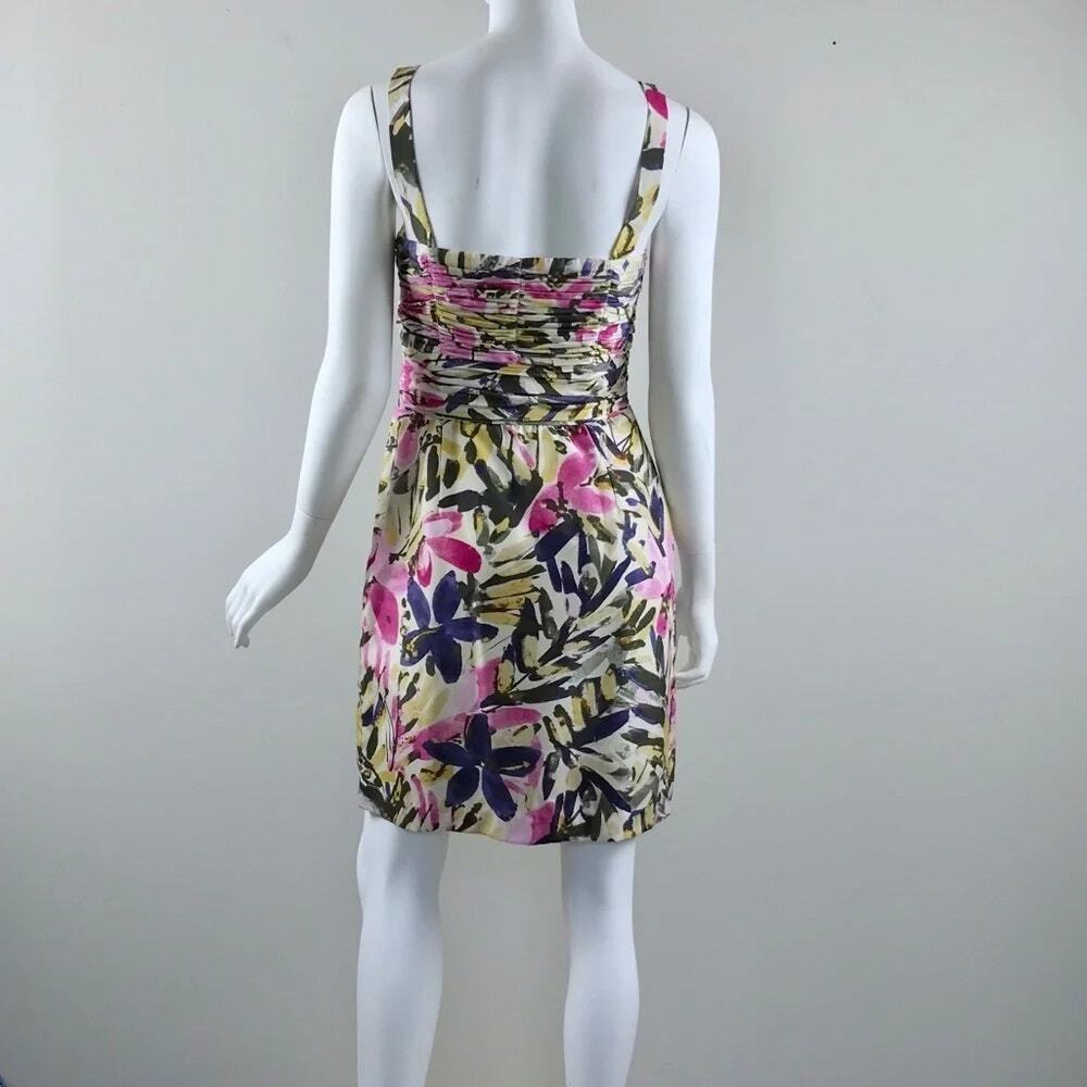 Banana Republic Floral Mini Dress in Pink, Green & Navy - Picture 7 of 8